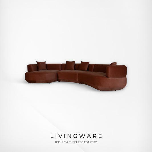 livingware furniture monaco red bronze left chaise couches for sale melbourne