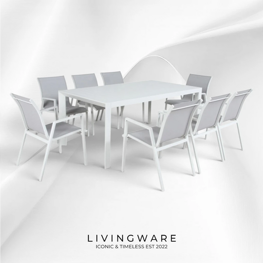 livingware icaria 7 pcs outdoor table set melbourne
